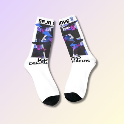 Chaussettes d'Hiver Kawaii Demon Hunters