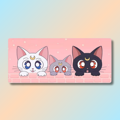 Kawaii Cat Printed Large Mouse Pad