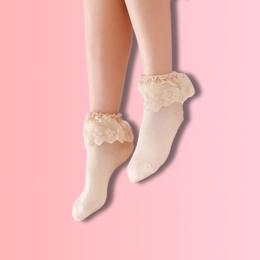 Chaussettes à Volants et Dentelle Kawaii