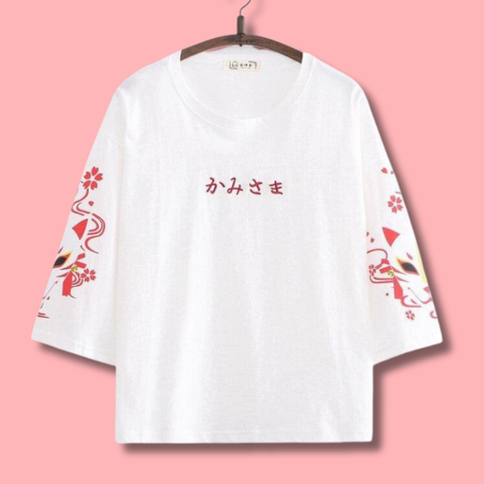 White Japanese Tee