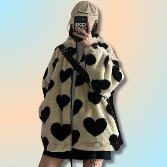 Veste Fourrure Kawaii