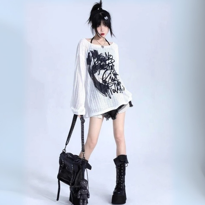 Haut Oversize Harajuku