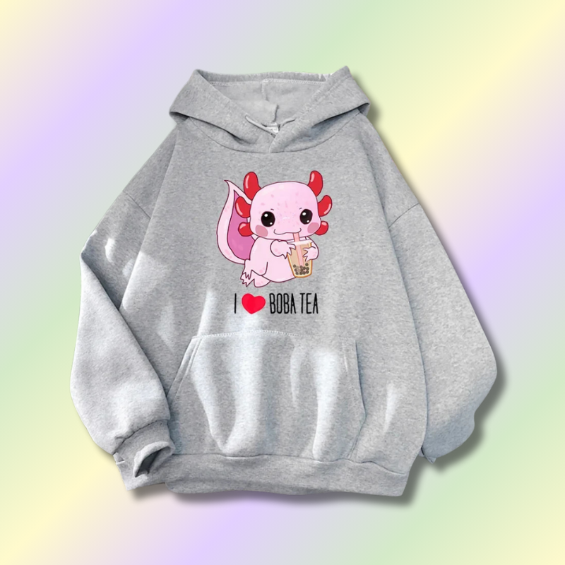 Sweat à Capuche Kawaii Boba Milk Tea