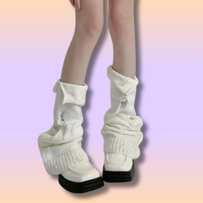 Jambières en Tricot style Japonais Kawaii