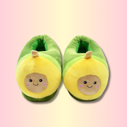 Pantoufles Avocat Kawaii