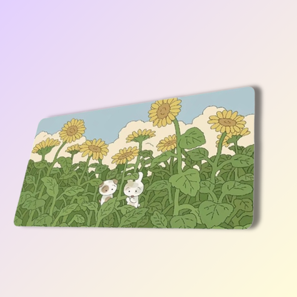 Cute Rabbit Large Mouse Pad