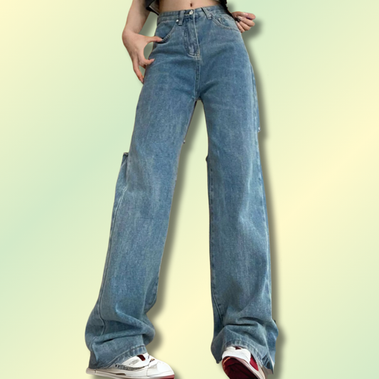 Cute Hello Kitty Print Jeans