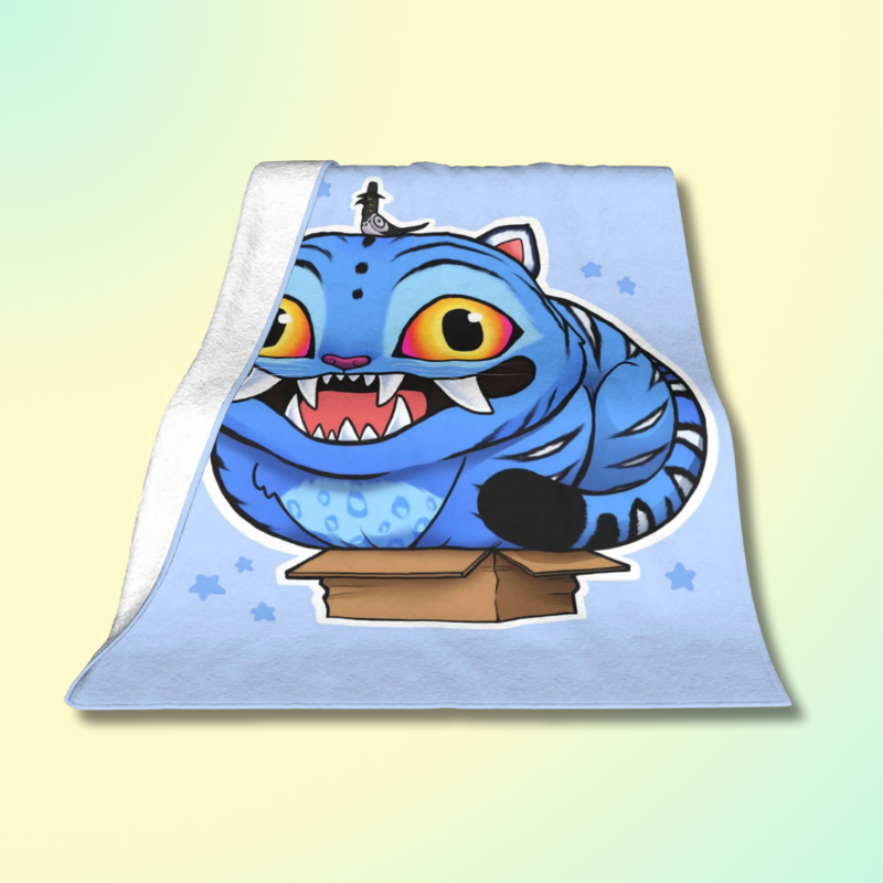 Derpy Tiger Demon Hunters Kawaii Plush Blanket