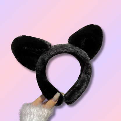 Serre Tête Oreilles de Chat Fourrure