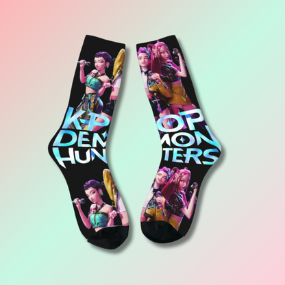 Chaussettes Kawaii Mi-long Demon Hunters