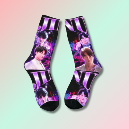 Chaussettes Kawaii Mi-long Demon Hunters