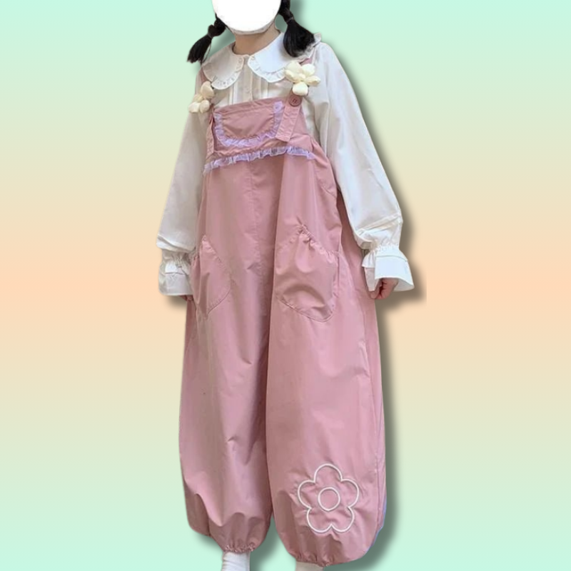 Salopette Kawaii à Nœuds