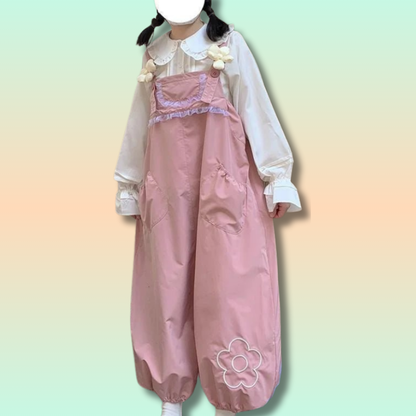 Salopette Kawaii à Nœuds