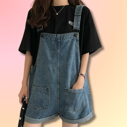 Streetwear Short Overalls