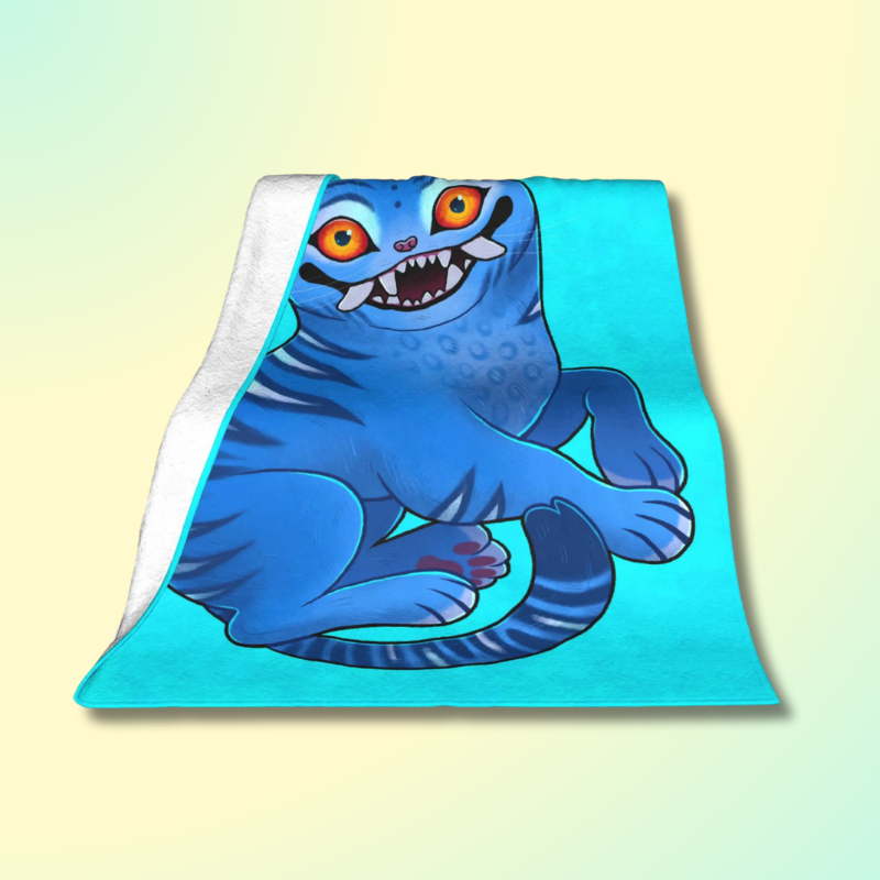 Derpy Tiger Demon Hunters Kawaii Plush Blanket