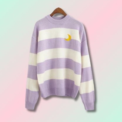 Pull Kawaii à Rayure Harajuku