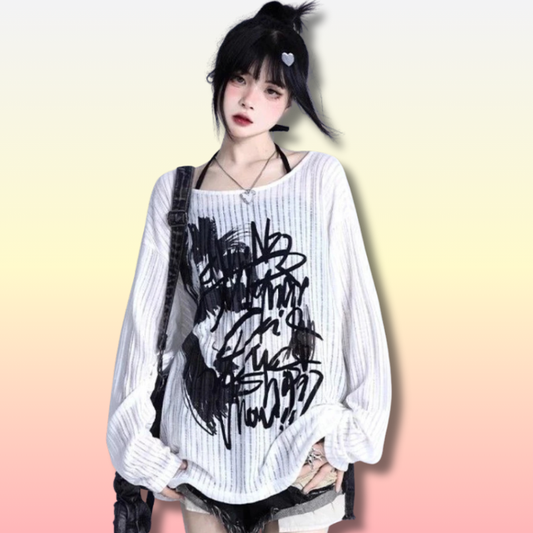Haut Oversize Harajuku