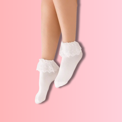 Chaussettes à Volants et Dentelle Kawaii