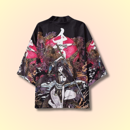 Kimono Cardigan Femme Combat