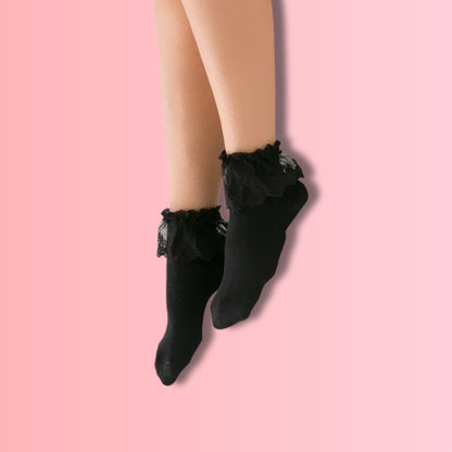 Chaussettes à Volants et Dentelle Kawaii