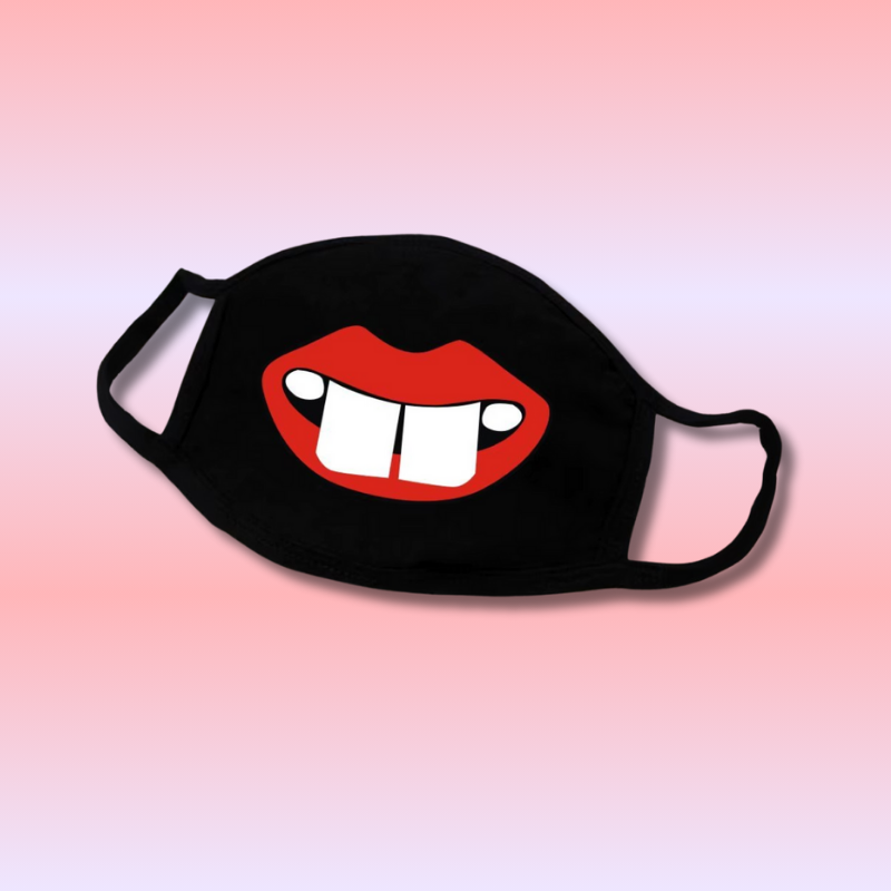 Masque bouche dessinée Kawaii