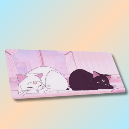 Kawaii Cat Printed Large Mouse Pad