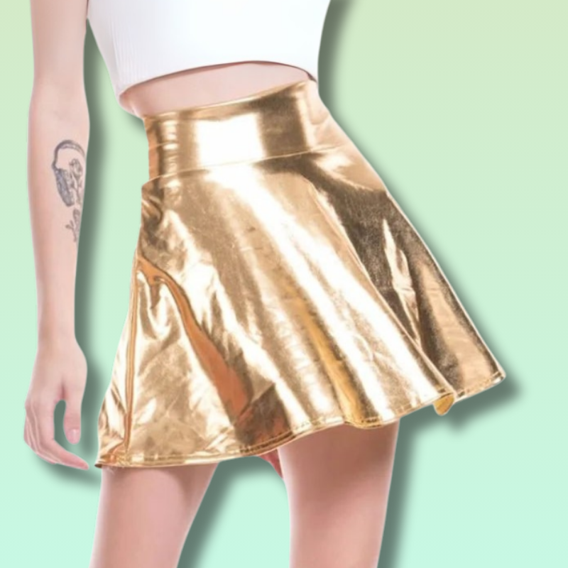 Kawaii Leather Mini Skirt