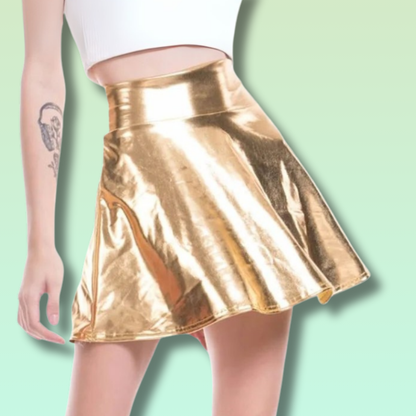 Kawaii Leather Mini Skirt
