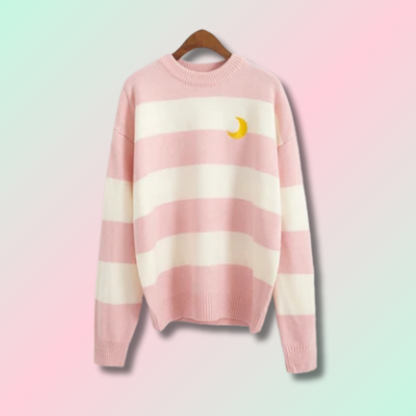 Pull Kawaii à Rayure Harajuku