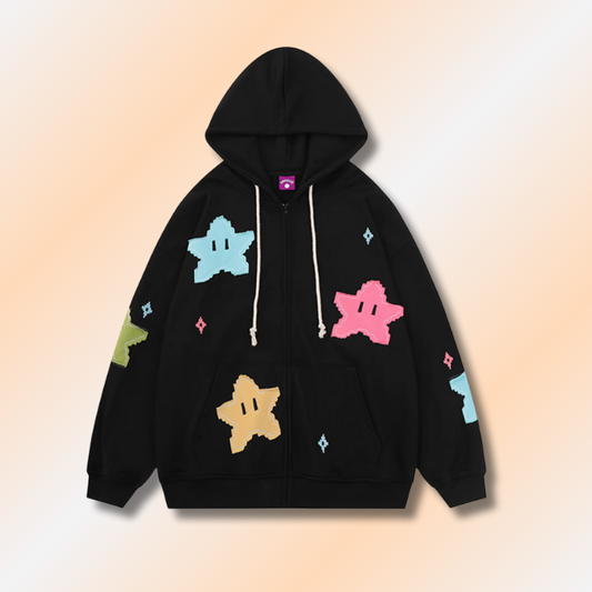 Sweat à Capuche Zippé Kawaii Y2K