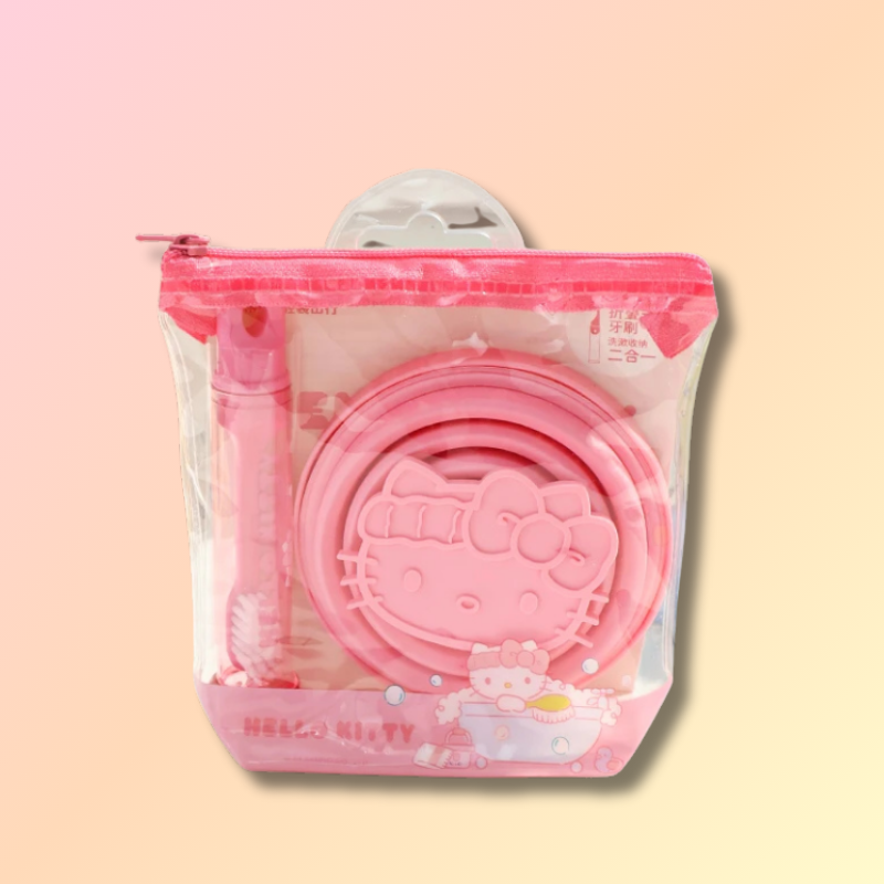 Kawaii Sanrio Toothbrush & Cup Set