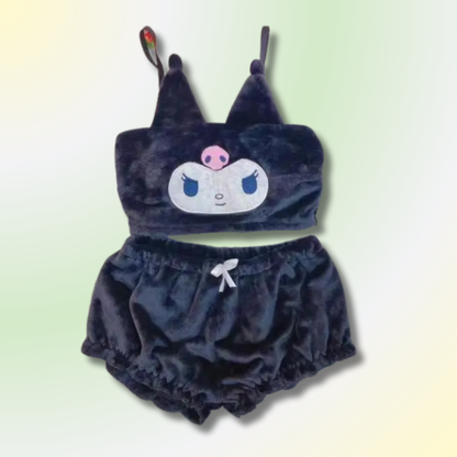 Ensemble de pyjama Kawaii Melody Kuromi