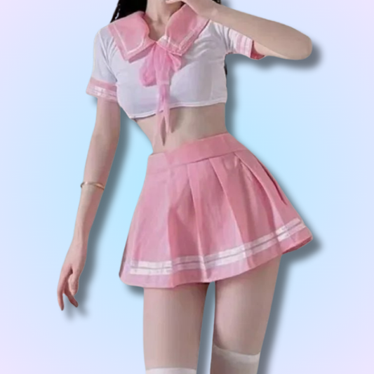 Japanese Crop Top School Uniform
