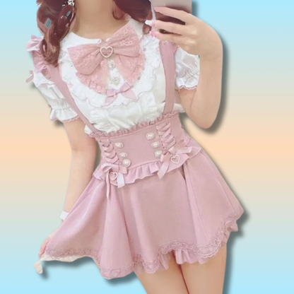Kawaii Japanese Overall Skirt
