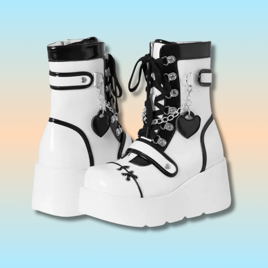 Bottes à Lacets Kawaii