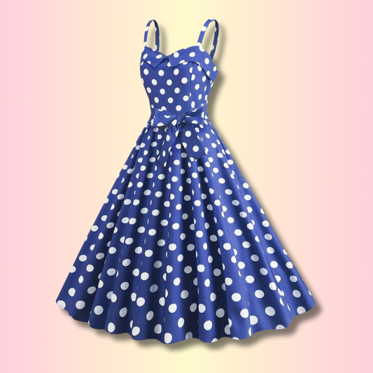 Kawaii Bow Tie Pin-Up Dress
