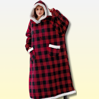 Ultra Cozy Plaid Wearable Blanket
