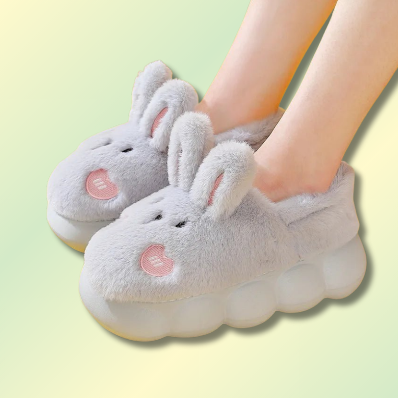 Pantoufles Peluche Lapin