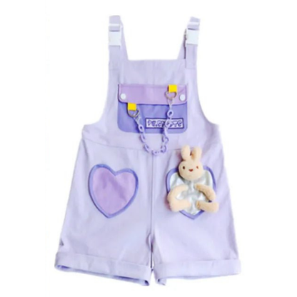 Cute Lolita Short Overalls