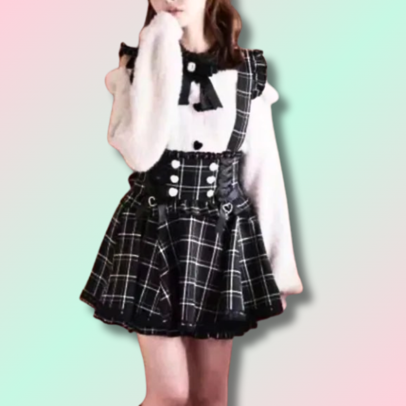 Kawaii Japanese Overall Skirt