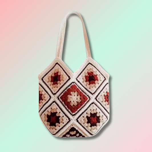 Kawaii Crochet Tote Bag