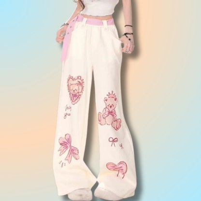 Kawaii Wide Leg Pants