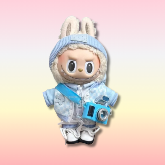 Blue Labubu Clothes