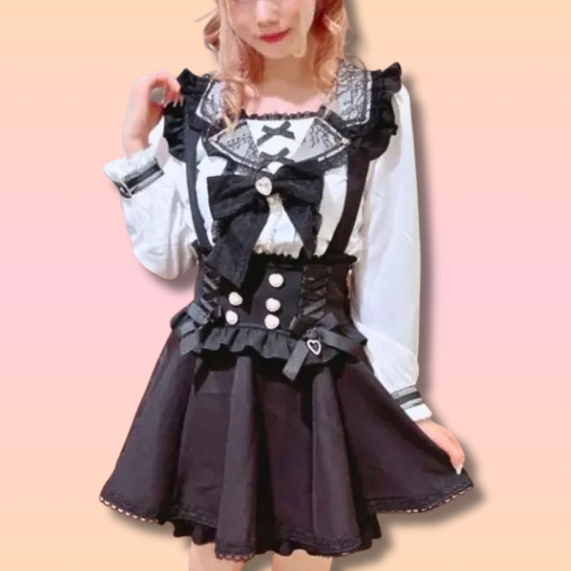 Kawaii Japanese Overall Skirt