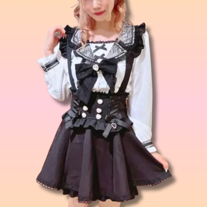 Kawaii Japanese Overall Skirt