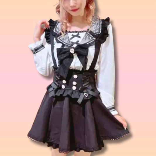 Kawaii Japanese Overall Skirt