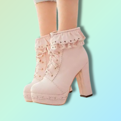 Bottes à Talons Kawaii