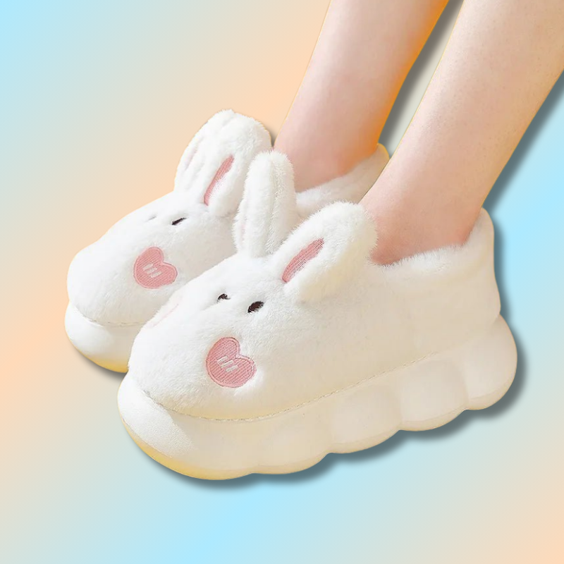 Pantoufles Peluche Lapin