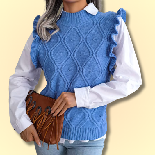 Women's Cute Ruffle Sleeve Vest