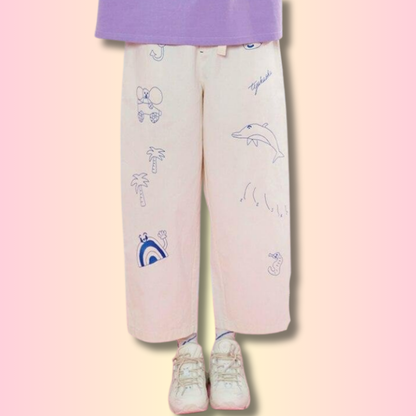 Kawaii Printed Trousers